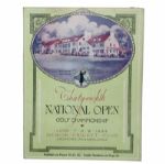 1934 US Open Program  With Top Condition Front Cover - Pages Missing - Merion