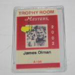 2002 Masters Trophy Room Badge - James Olman
