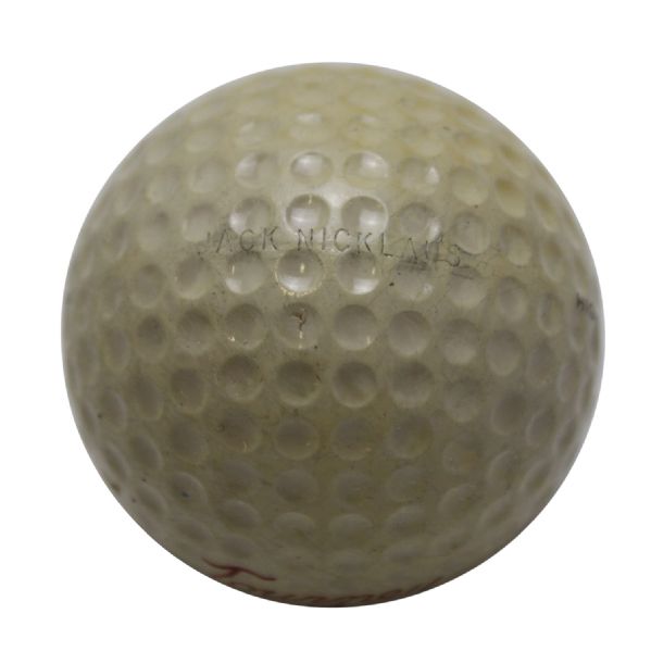 Jack Nicklaus Personal Stamped Tourney 3 Golf Ball
