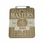 1984 Masters Badge #28562