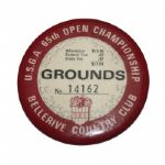 1965 US Open Grounds Badge #14162-Gary Player Wins Completes Career Grand Slam