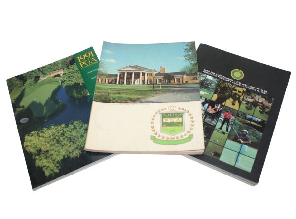 Lot of Three PGA Championship Programs - 1964, 1980, and 1991