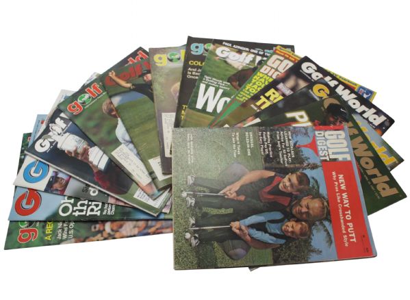 Lot of 14 Golf World and Golf Digest Magazines
