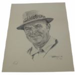 Original Artist Signed Van Zant 11x14 Sam Snead Photo - 175/500