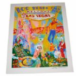 Leroy Neiman Signed Las Vegas Signed Print Celebrating 100 Years of Neon 2005 Serigraph JSA COA