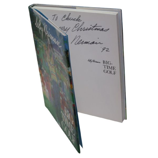 LeRoy Neiman Autographed Book Big Time Golf - Personalized JSA COA