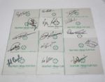 Memorial Champions - 17 Signed Golf Balls and 15 Signed Scorecards JSA COA