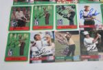 Lot of 33 Autographed Golf Cards JSA COA