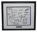 Multi-Signed Legends of Golf Framed Display - 26 includes (18 HOFer)-JSA COA