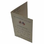 1929 Ryder Cup Teams Signed Menu - Including Two Unpublished Team Photos - SCARCE!