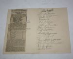 1929 Ryder Cup Teams Signed Menu - Including Two Unpublished Team Photos - SCARCE!