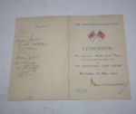 1929 Ryder Cup Teams Signed Menu - Including Two Unpublished Team Photos - SCARCE!