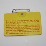 1975 Masters Badge - Nicklaus Victory