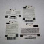 Lot of Tiger Woods' Masters Victory Years Badges- 1997, 2001, 2002, and 2005