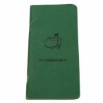 Caddy Booklet - Augusta National - Masters Tournament