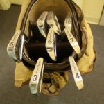 Sammy Davis Jr. Personal GUCCI Golf Bag, Penna Clubs, Bag Tag, and Sleeve of Personal Golf Balls