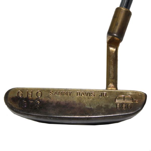 Sammy Davis Jr. Karsten PING 1979 GHO B6 Gold Plated Putter with Golf Balls