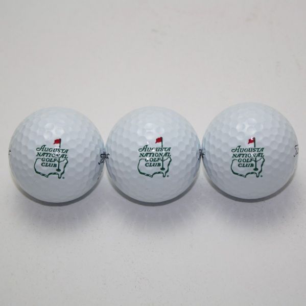 Augusta National Golf Club Members Sleeve of Golf Balls