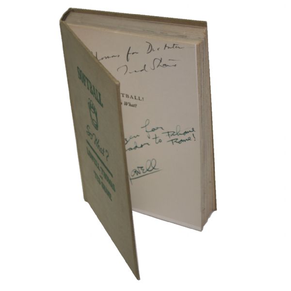 Lowell Thomas and Ted Shane Book Softball...So What
