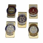 Lot of Five Jack Flecks  SeniorPGA Championship Money Clips-1978, 1982-83, 1987-88