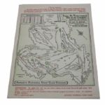 1958 Masters Sunday Pairing Sheet - Palmer's First Win@Augusta-Near Mint Condition