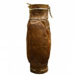 Genuine Leather Hand Tooled Aztec Mayan Indian Art Golf Bag