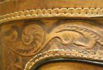 Genuine Leather Hand Tooled Aztec Mayan Indian Art Golf Bag
