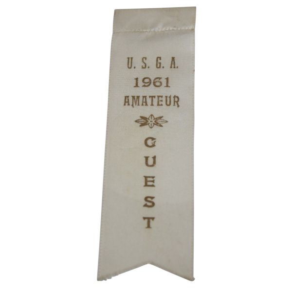 1961 US Amateur Guest Badge - Jack Nicklaus 2nd Amateur Victory-Pebble Beach