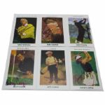 F.Couples,B.Casper,N. Lopez, G. Norman & G. Player Signed Mueller Ent. Golf Cards