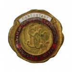1929 USGA Amateur Public Links Contestant Pin- Carl F. Kauffmann Record 3rd Win