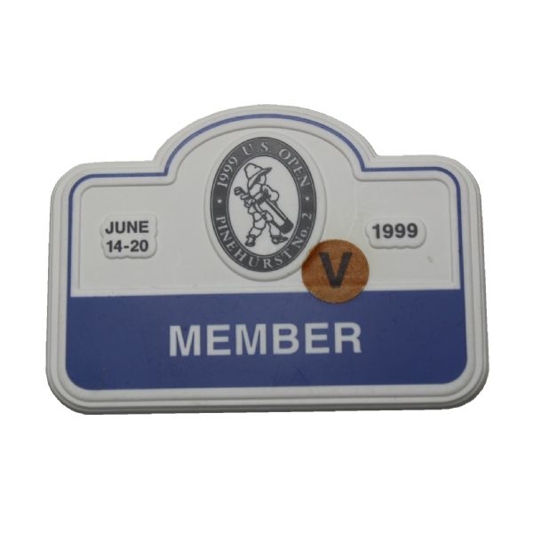 1999 US Open Pinehurst Member Badge-Payne Stewarts Memorable Win