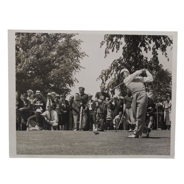 1937 US Open Original Press Photo - Sam Snead Driving-Oakland Hills C.C.