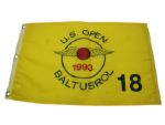 1993 US Open Baltusrol Yellow Screen Flag-Miller Golf Hang Tag-Seldom Seen