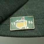 1996 Masters Journal, 1996 Masters Commemorative Pin & Masters Undated Charc. Hat