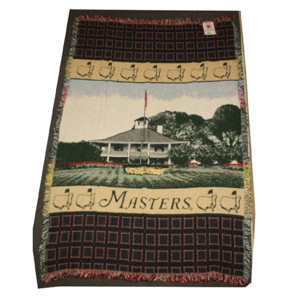 Vintage 1996 Masters Blue/Hunter Throw Blanket