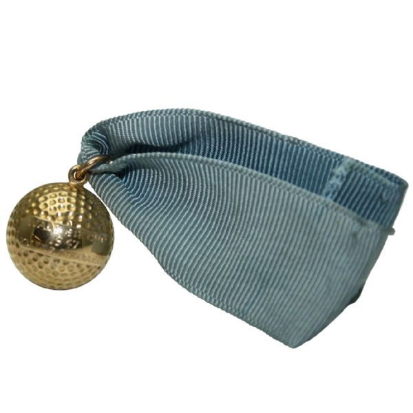 Frank Stranahans 1947 Walker Cup Award-Pers.Ball with Adorning Ribbon-St. Andrews