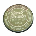 Frank Stranahans 1950 Tam OShanter Contestant Pin
