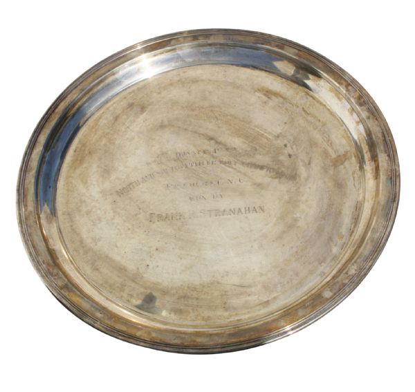 Frank Stranahans 1949 Sterling North & South Amateur Winner Tray-Beats Palmer 12-11