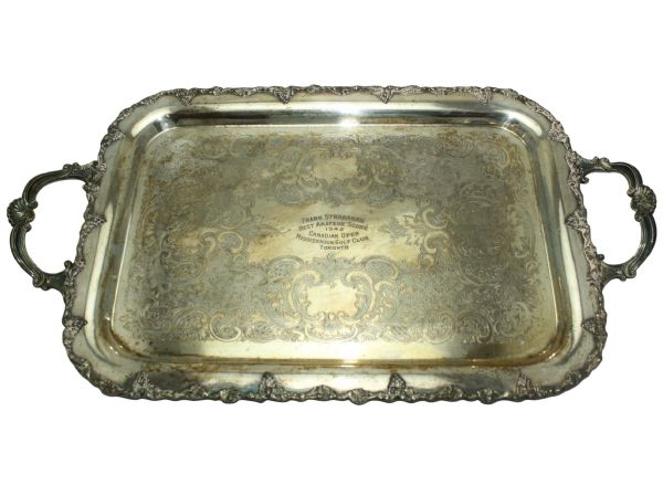 Frank Stranahans 1942 Canadian Open Low Amateur Score Tray