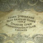 Frank Stranahan's 1942 Canadian Open Low Amateur Score Tray