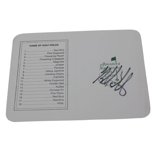 Bubba Watson Signed Augusta National Scorecard JSA COA