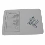 Bubba Watson Signed Augusta National Scorecard JSA COA