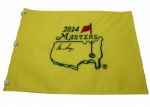Gary Player Signed 2014 Masters Embroidered Flag JSA COA