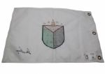 Gary Player Signed Embroidered Hall of Fame Flag - Undated JSA COA