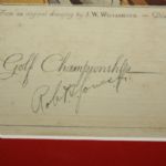 Bobby Jones Signed 1930 Currier & Ives British Open@St. Andrews - RARE!