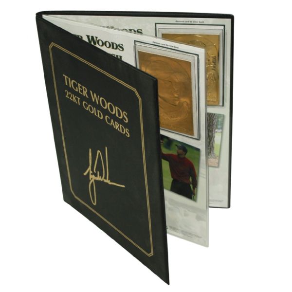 Tiger Woods Upper Deck Gold Foil Tiger Slam Cards in Book