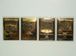 Tiger Woods Upper Deck Gold Foil 'Tiger Slam' Cards in Book
