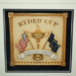 Oakland Hills 2004 Ryder Cup Thank You Gift Deluxe Shadowbox To C.E.O. Mich. PGA