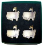 Augusta National Brass Members Napkin Holders Set of 4