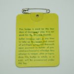 1980 Masters Badge - Seve Ballesteros' First Masters Win